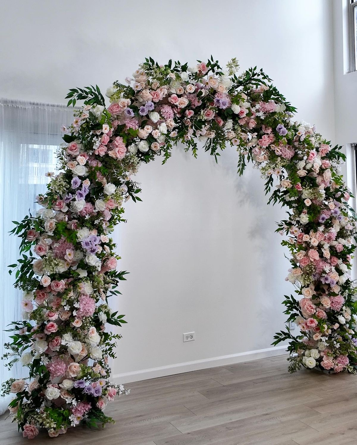 Floral ceremony arch
